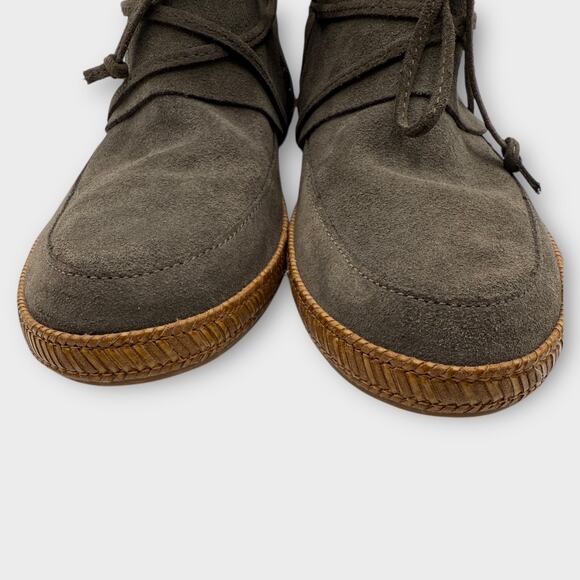 UGG Reid Slate Gray Suede Anke Boots Booties Women’10 - Picture 7 of 11
